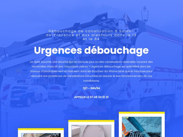 Urgences débouchage