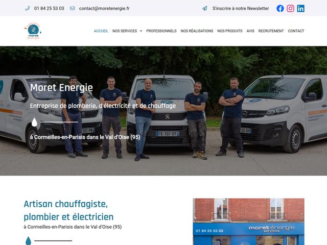 Moret Energie | Chauffage, plomberie & électricité 95