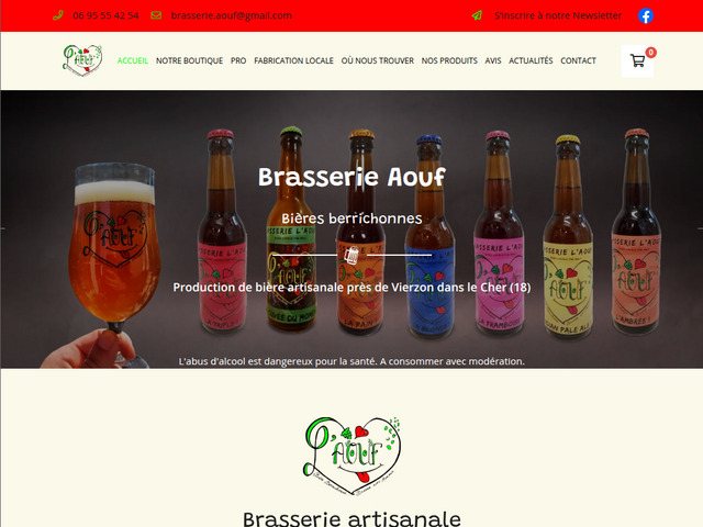 Brasserie Aouf - Bière artisanale locale à Saint-Georges