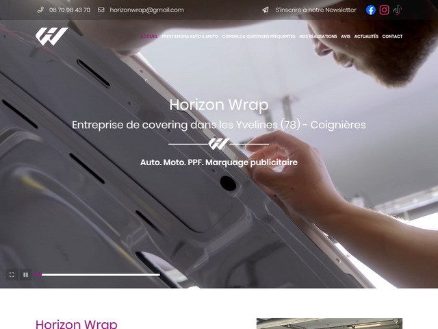 Horizon Wrap - Covering auto & moto  Coignires