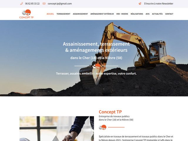 Terrassement & amnagement  cuffy (18) – concept tp