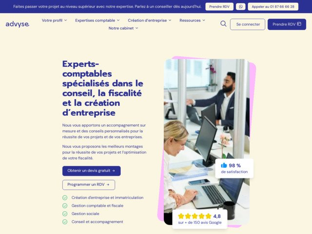 Advyse - Cabinet d'expertise comptable en ligne