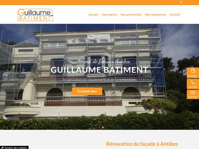 Rénovation façade antibes - guillaume bâtiment