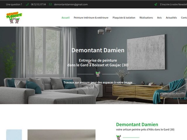 Artisan peintre à boisset-et-gaujac – demontant damien