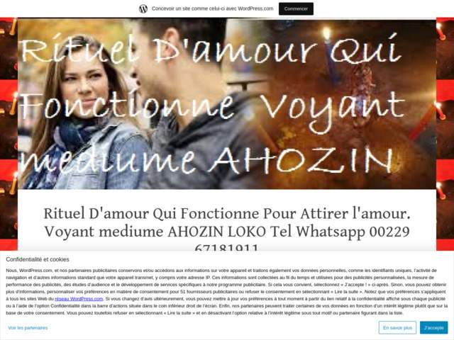 Rituel d'amour qui fonctionne pour attirer l'amour. voyant mediume ahozin l
