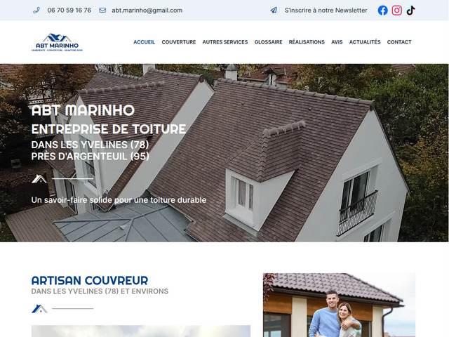 Couvreur à sartrouville (78) – toiture & rénovation abt marinho