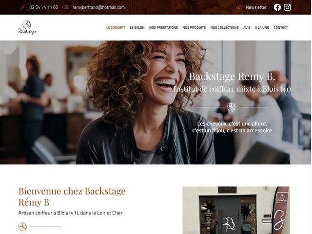 Concept coiffure haut de gamme à blois – backstage remy b