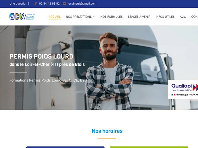 Auto-école à vineuil (41) – permis b, pl & remorque