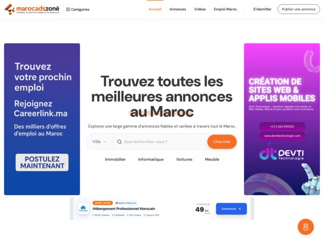 Marocadszone - petites annonces au maroc