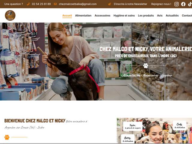 Animalerie � argenton-sur-creuse | chez malco & nicky