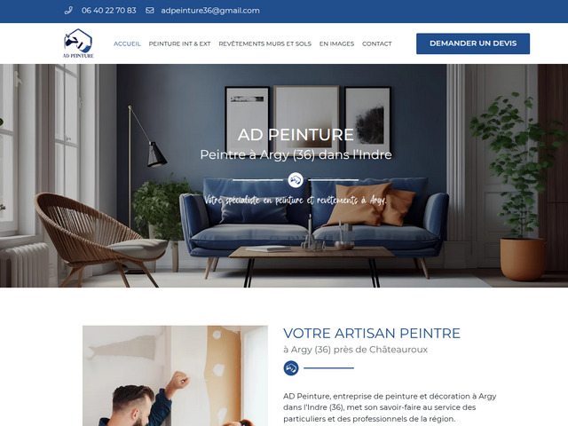 Ad peinture � argy (36) | peintre int�rieur & ext�rieur