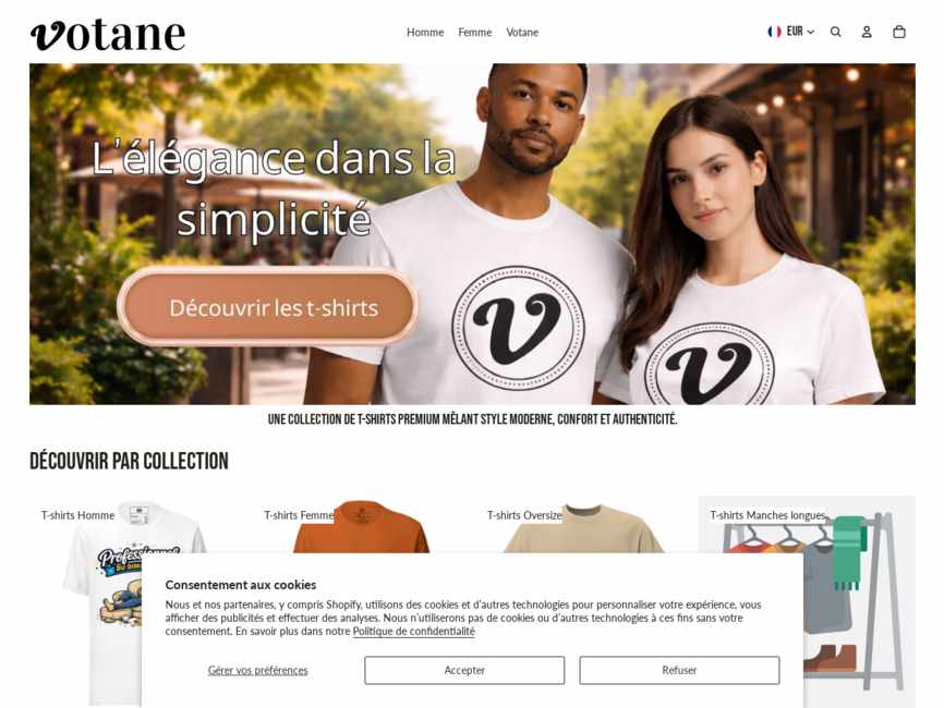 Votane : cr�ez votre t-shirt personnalis� en quelques clics