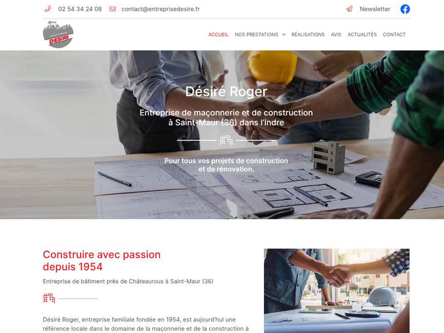 Ma�on � saint-maur (36) | d�sir� roger ma�onnerie