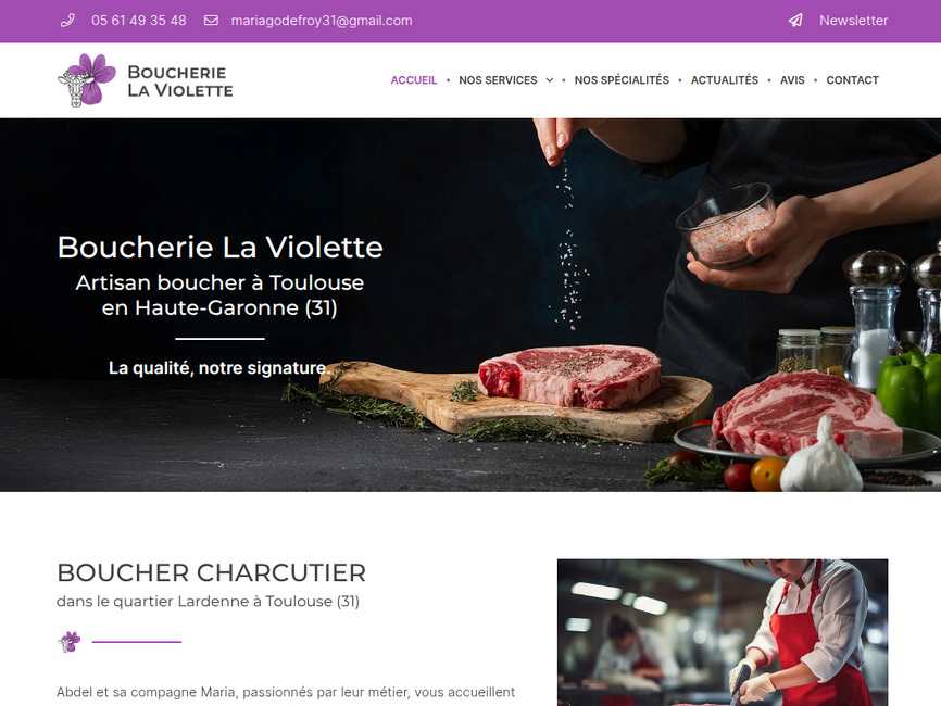 Boucherie la violette : boucher charcutier traiteur � toulouse 31