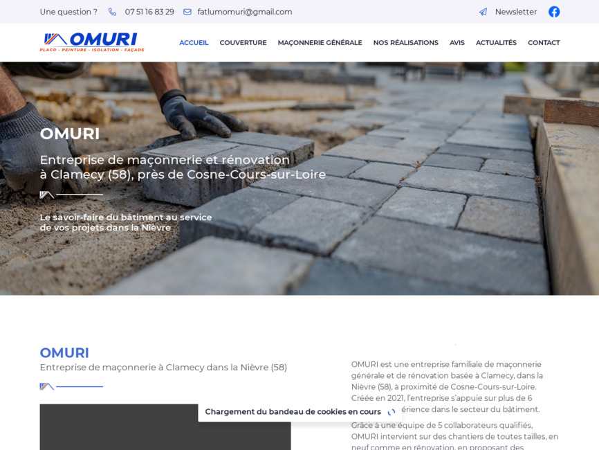 Omuri - couverture et ma�onnerie g�n�rale