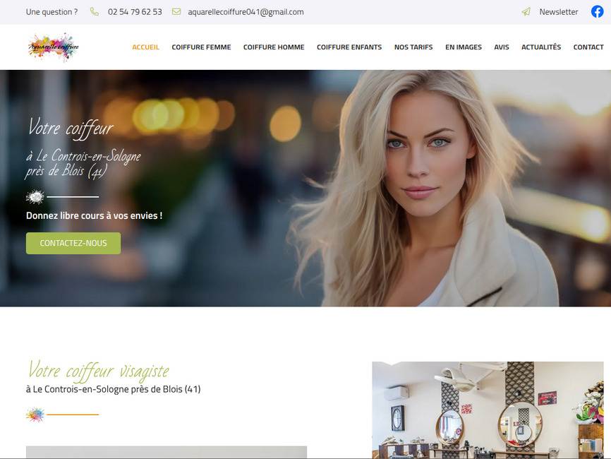 Aquarelle coiffure - salon de coiffure pr�s de blois (41)