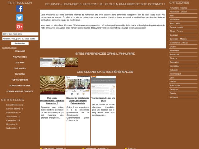Annuaire des artistes