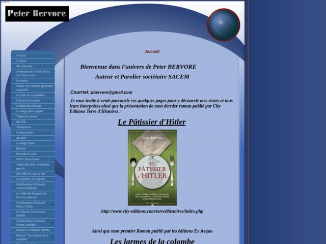 Bervore peter poète et parolier