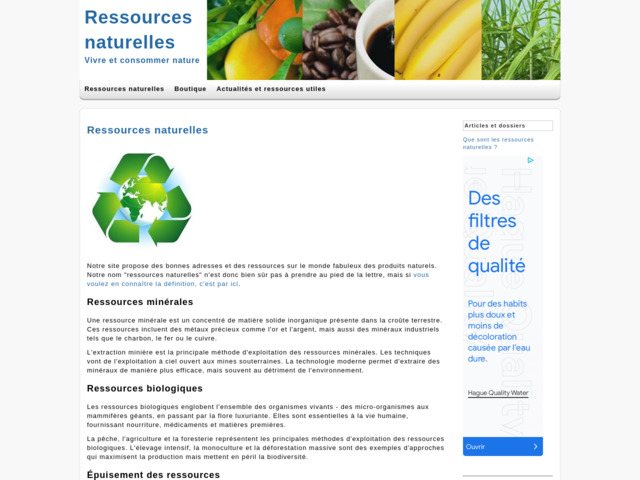 Les produits bio