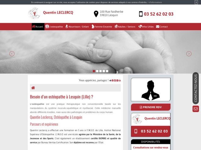 Cabinet d'ostéopathie à proximité de Lille