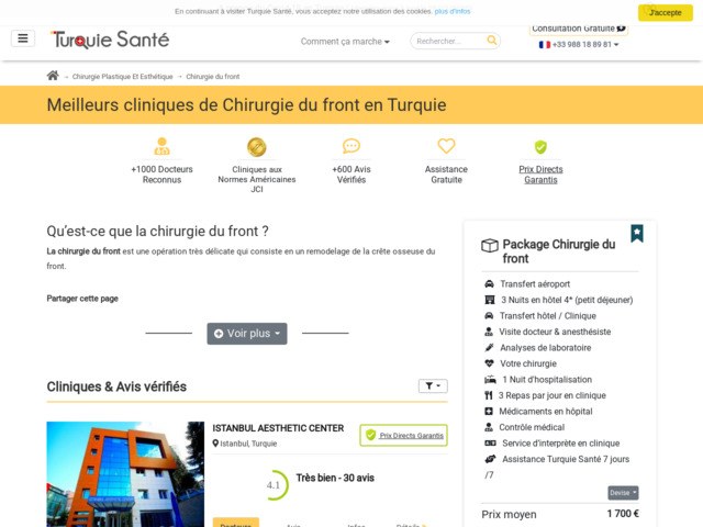 Chirurgie abaissement du front