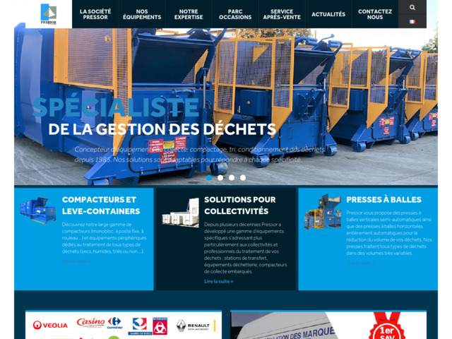 Fabricant de compacteur de déchets et presse à balles