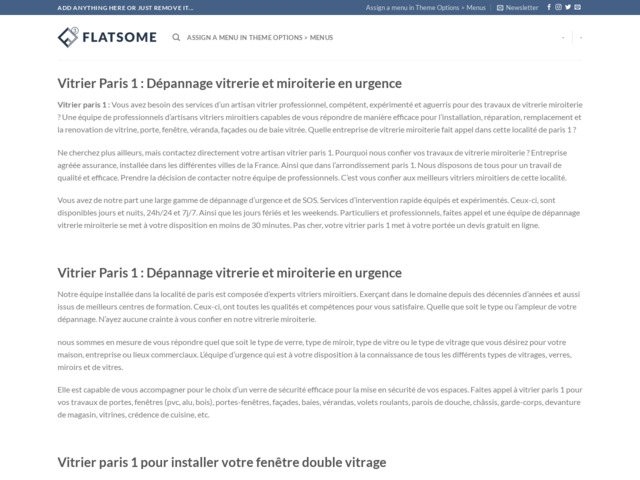 Vitrier paris 1 : dépannage vitrerie et miroiterie en urgence !