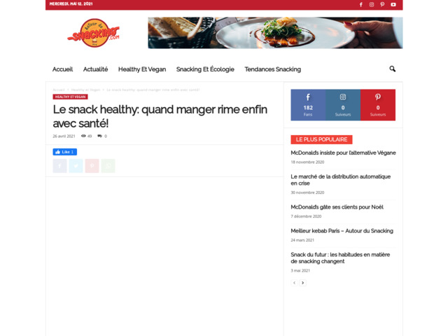 Le bon plan pour snacking