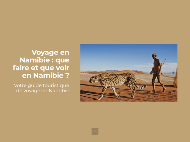 Kuangukuangu : guide voyage en namibie