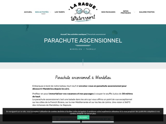 Parachute ascensionnel mandelieu