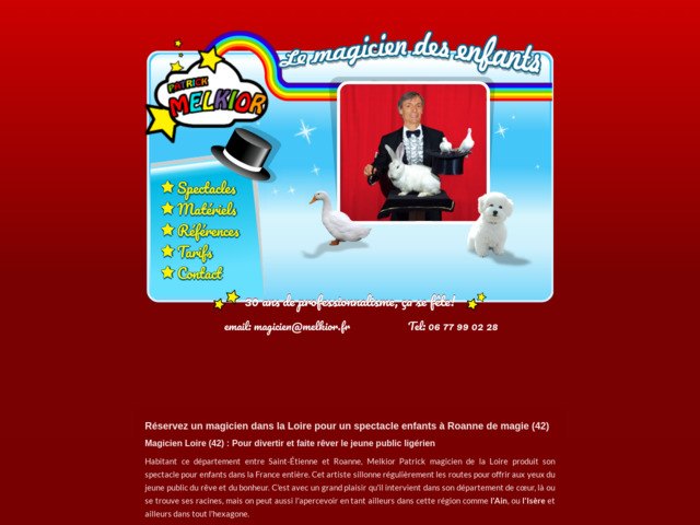 Magicien pour la jeunesse dans la Loire