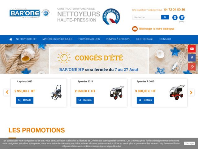 Equipements de nettoyage haute-pression