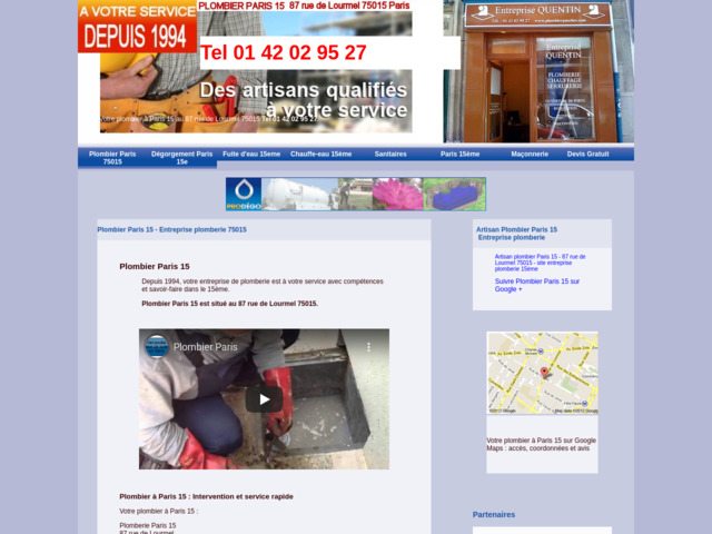 Plombier Paris 15