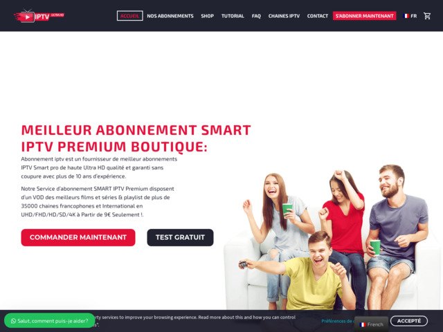 Meilleur abonnement IPTV et Smart IPTV à partir de 9 EUR seulement !