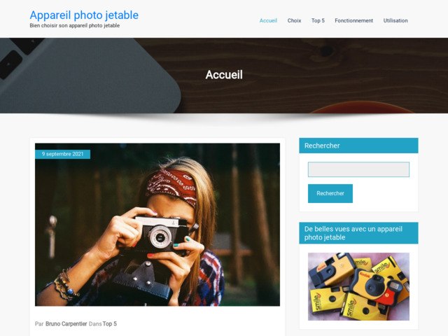 Appareil photo jetable | prix pellicule labo développement