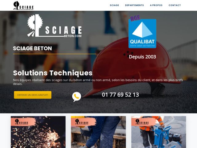 Sciage béton - Entreprise de sciage qualifiée