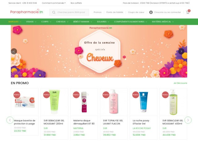 Parapharmacie.tn : site de vente en ligne de produits de parapharmacie