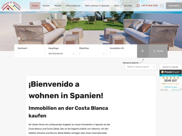 Häuser und Wohnungen in Spanien