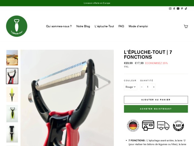 Boutique en ligne, conome pour lgumes