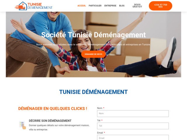 Tunisie déménagement