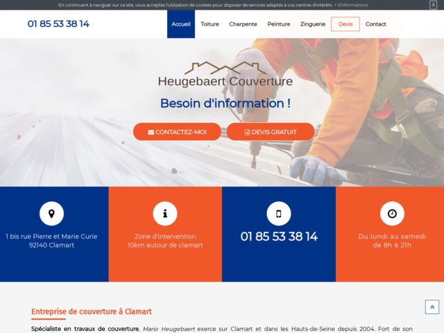 Entreprise de couverture à Clamart