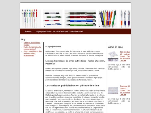 Le stylo, roi des objets publicitaires
