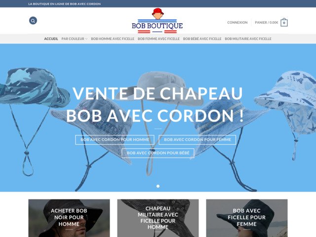 Magasin en ligne de bob d'aventurier