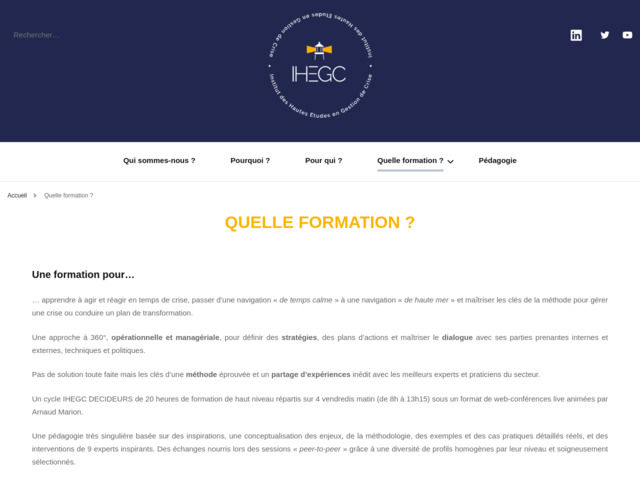 Formation pour dirigeants