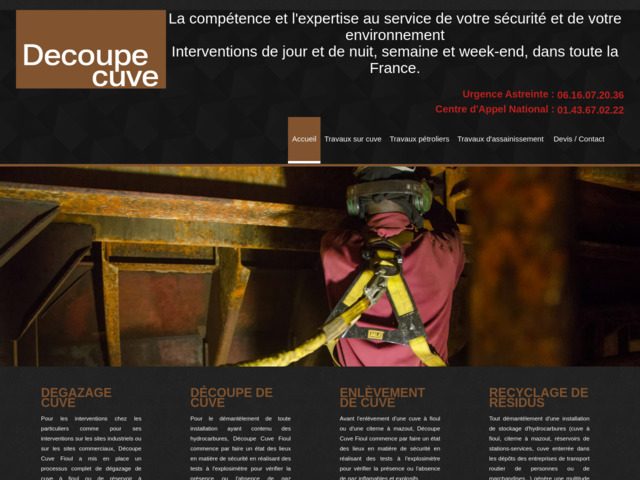 Adac services - Découpe cuve