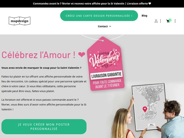 Mapdesign - affiches cartes personnalises