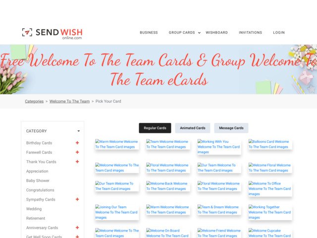 Create a beautiful welcome to the team card for free || sendwishonline