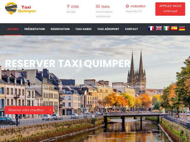 Rserver taxi Quimper