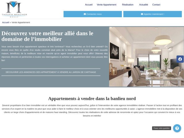 Comment trouver un appartement � vendre � La Soukra ou Lac 2 ?