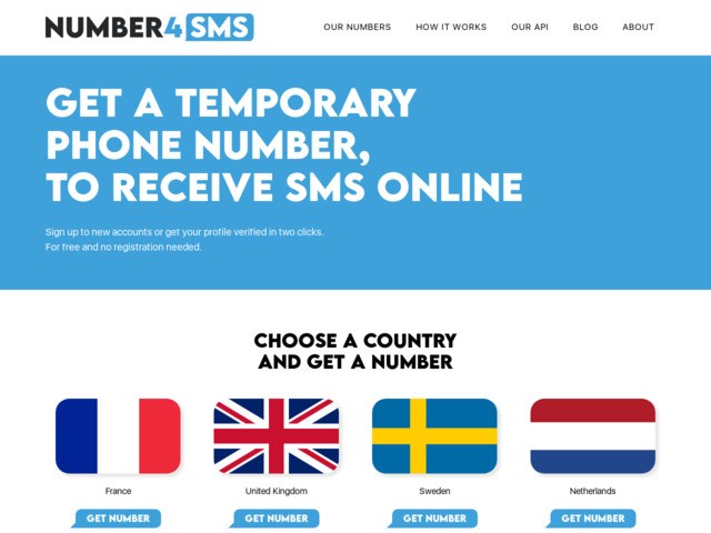 Receive SMS online